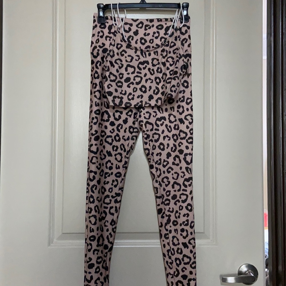 Leopard legging and tank set